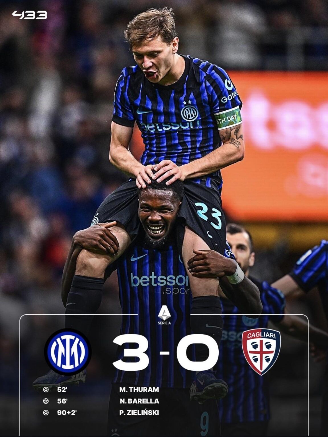 Inter gets the job done against Cagliari.