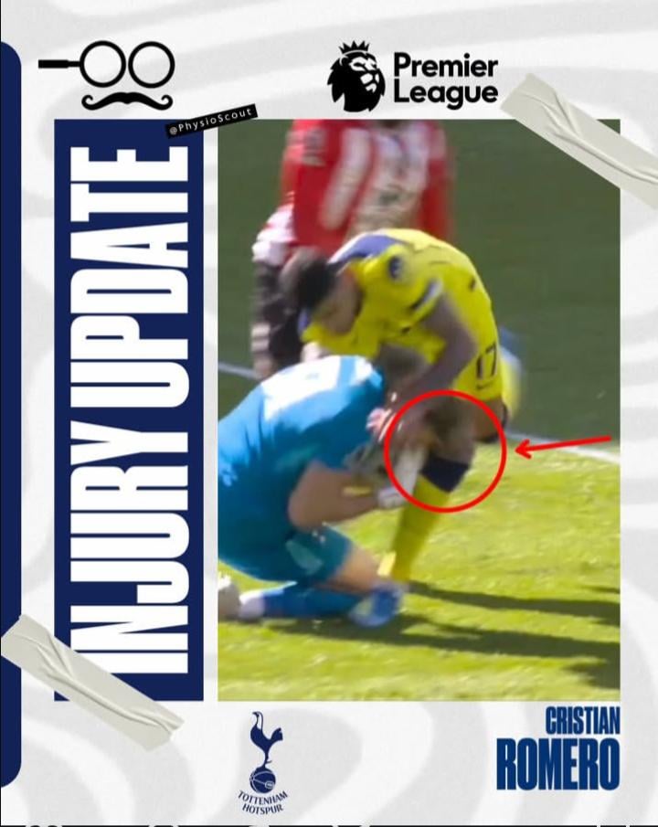 [physioscout on IG] There is a concern Romero's may have suffered an MCL tear