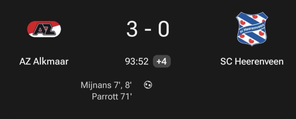 Bliksemstart helpt AZ langs Heerenveen