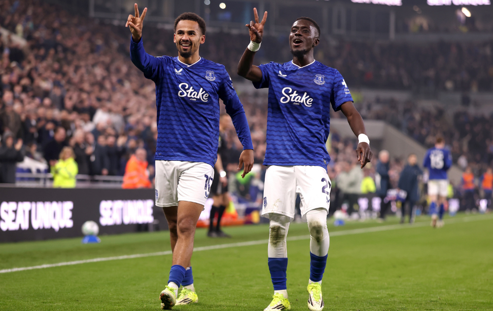 Is Brentford vs Everton on TV? Free streams & match preview Iliman Ndiaye of Everton celebrates scoring his team's third goal with teammate Idrissa Gueye during the Premier League match between Everton and Chelsea