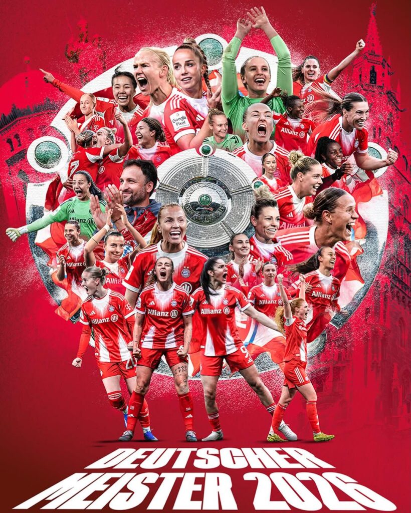 With the win over FC Union Berlin, FC Bayern Frauen have won the 25/26 Frauen Bundesliga league title