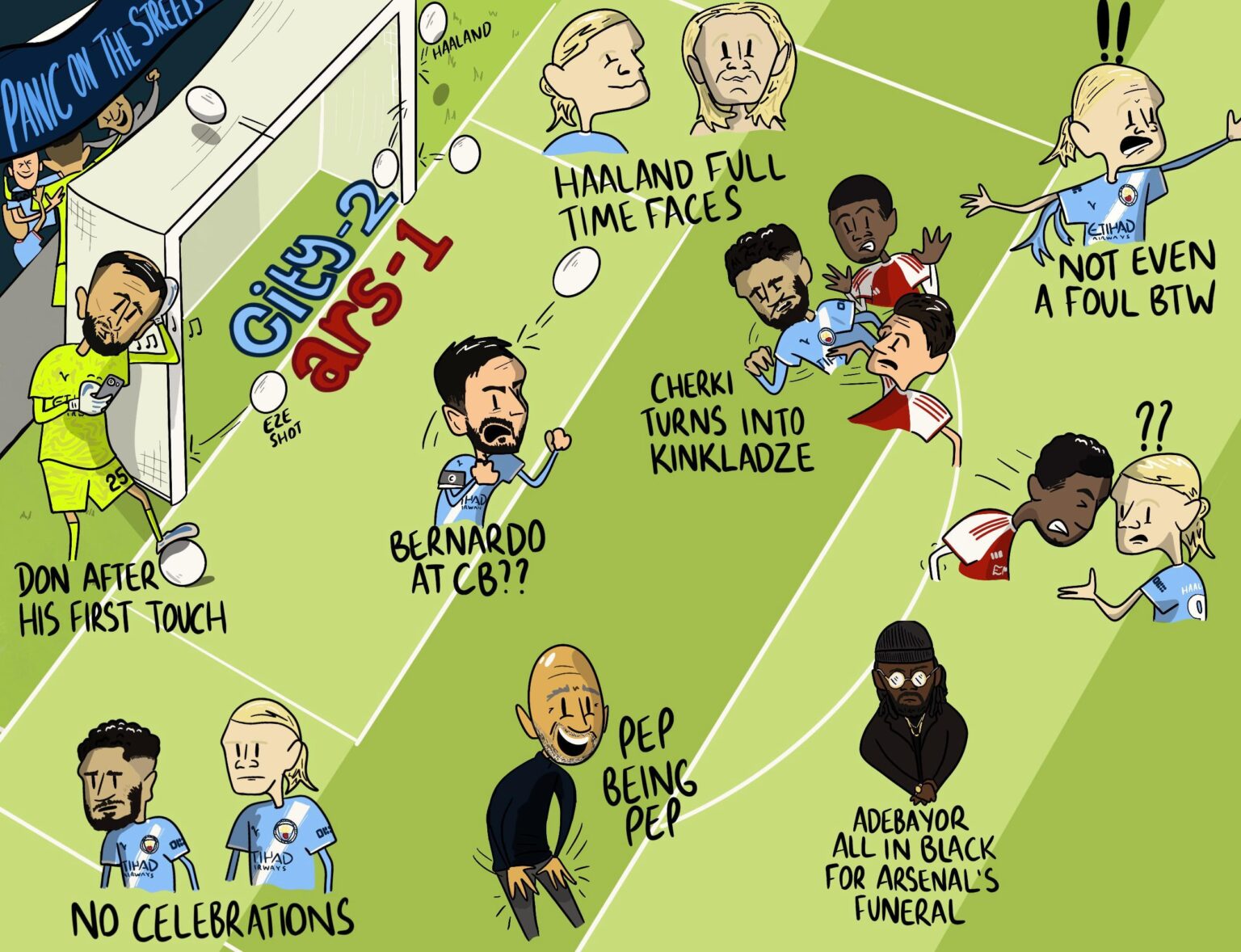 City vs Arsenal - Cartoon Edition!