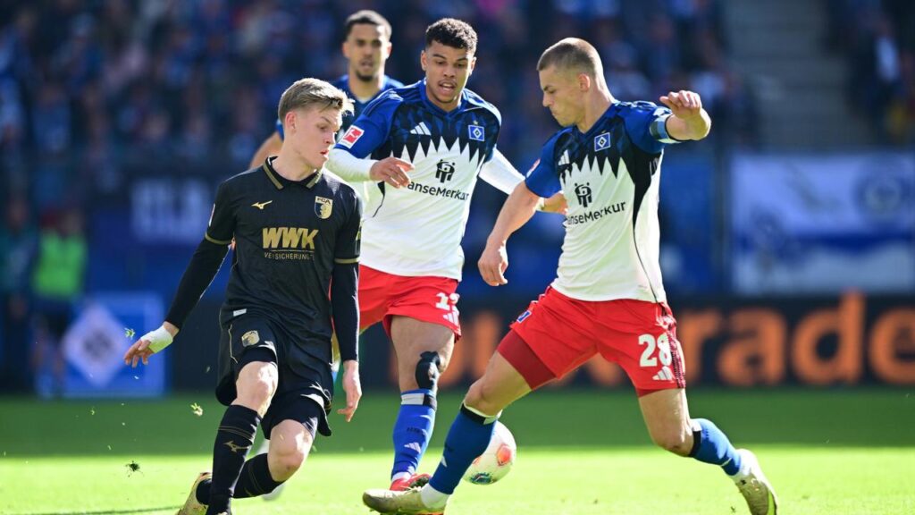 Platzverweis für Miro Muheim: HSV und Augsburg liefern sich ein wildes Remis