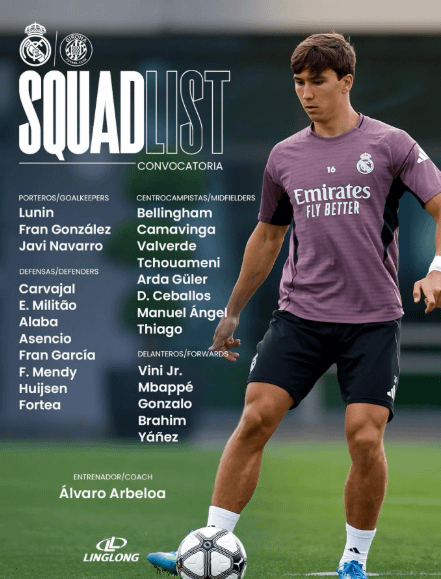 Squad list vs Girona!!