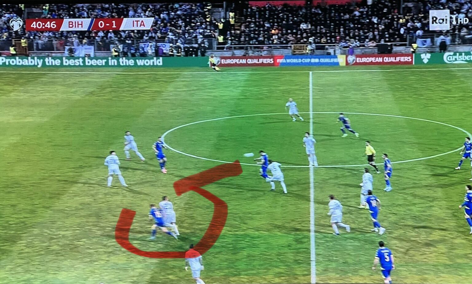 Bastoni taking all the blame for that moment is completely unfair. Donnarumma played a poor goal kick straight into the middle of the pitch, and Mancini allowed the run in behind him.