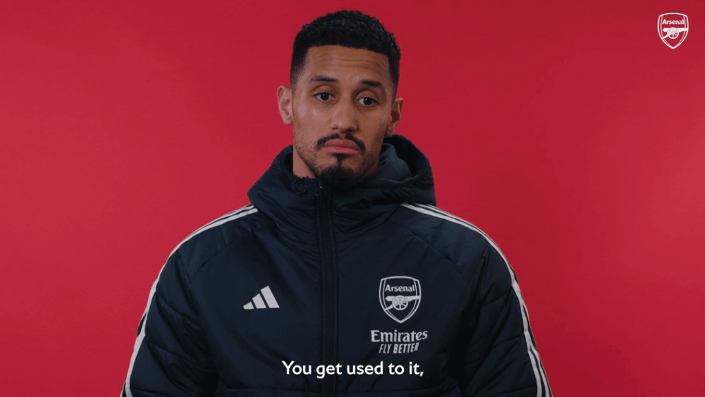 William Saliba's view on pressure 🧊