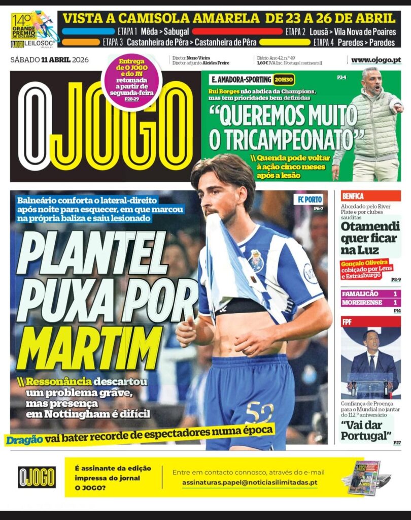 Jornal OJOGO 11/04/2026