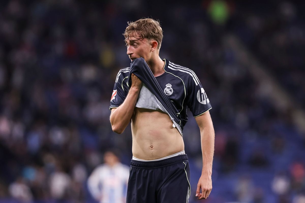 Dean Huijsen during Espanyol vs Real Madrid
