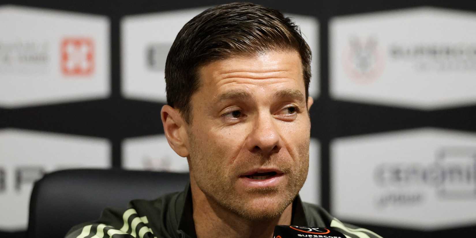 Real Madrid coach Xabi Alonso during a press conference