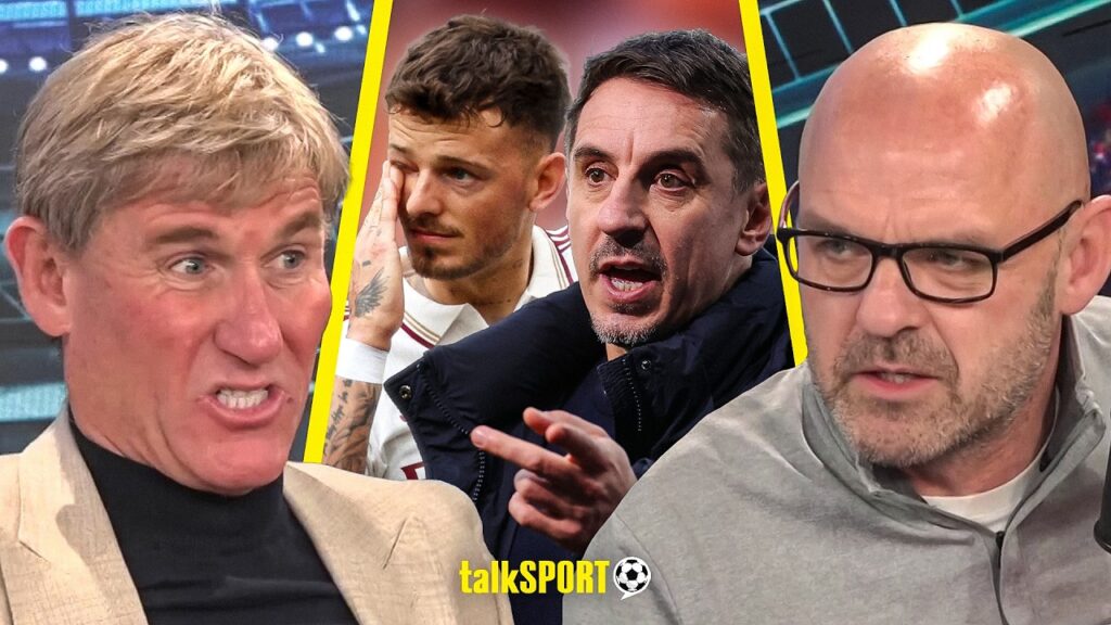 Simon Jordan & Danny Murphy REACT to Gary Neville’s CRITICISM of ‘Weak’ Ben White following Injury Simon Jordan & Danny Murphy REACT to Gary Neville's CRITICISM of 'Weak' Ben White following Injury