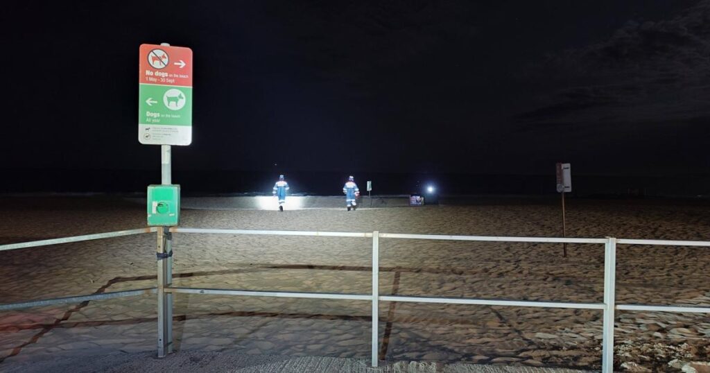 Possible red flare sighting at Alum Chine prompts search