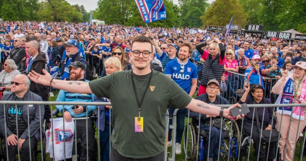 A day out covering Ipswich Town's promotion celebrations