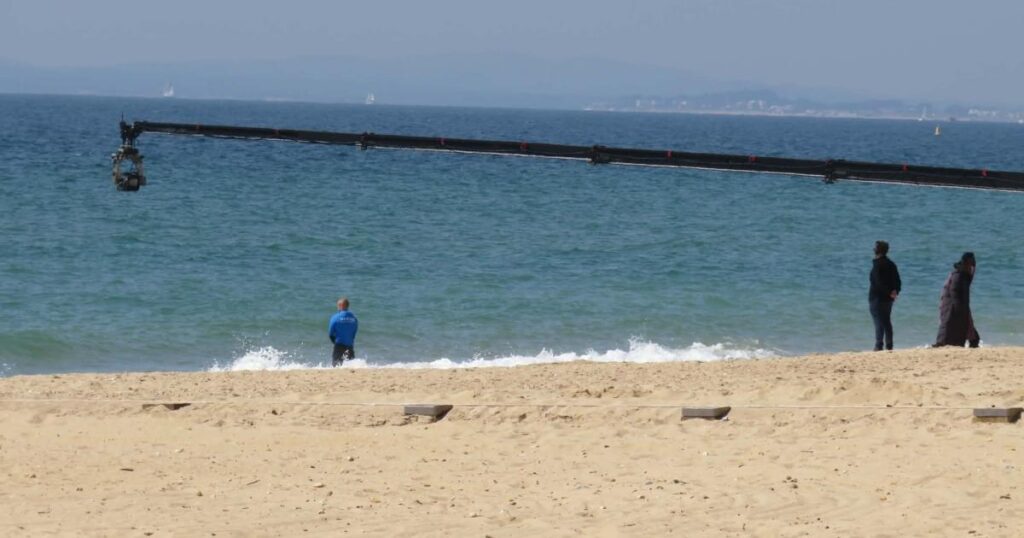 Southbourne beach taken over by 'Netflix' filming crews
