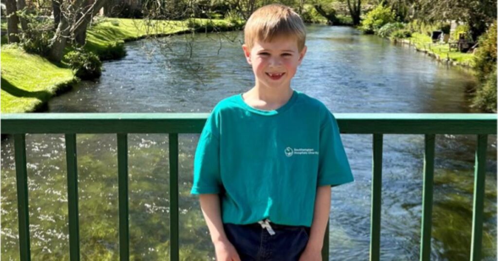 Boy completes marathon challenge for Southampton Hospitals Charity Boy completes marathon challenge for Southampton Hospitals Charity