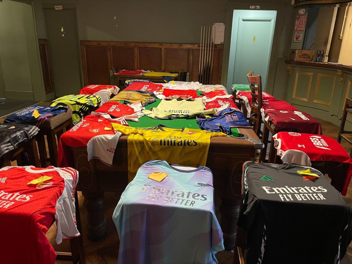 Arsenal's modern shirts from over the last 20 years