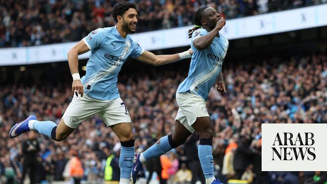 Man City cut Arsenal’s lead to two points with win over Brentford