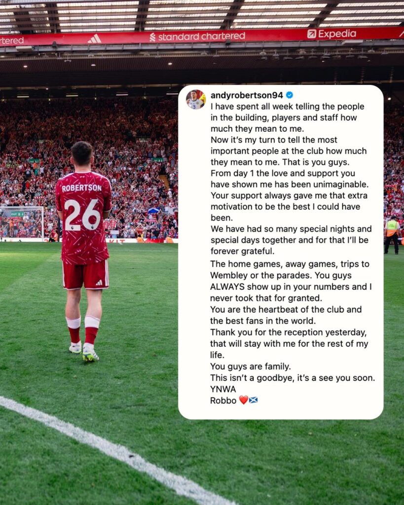 A message from Robbo to our supporters ❤️