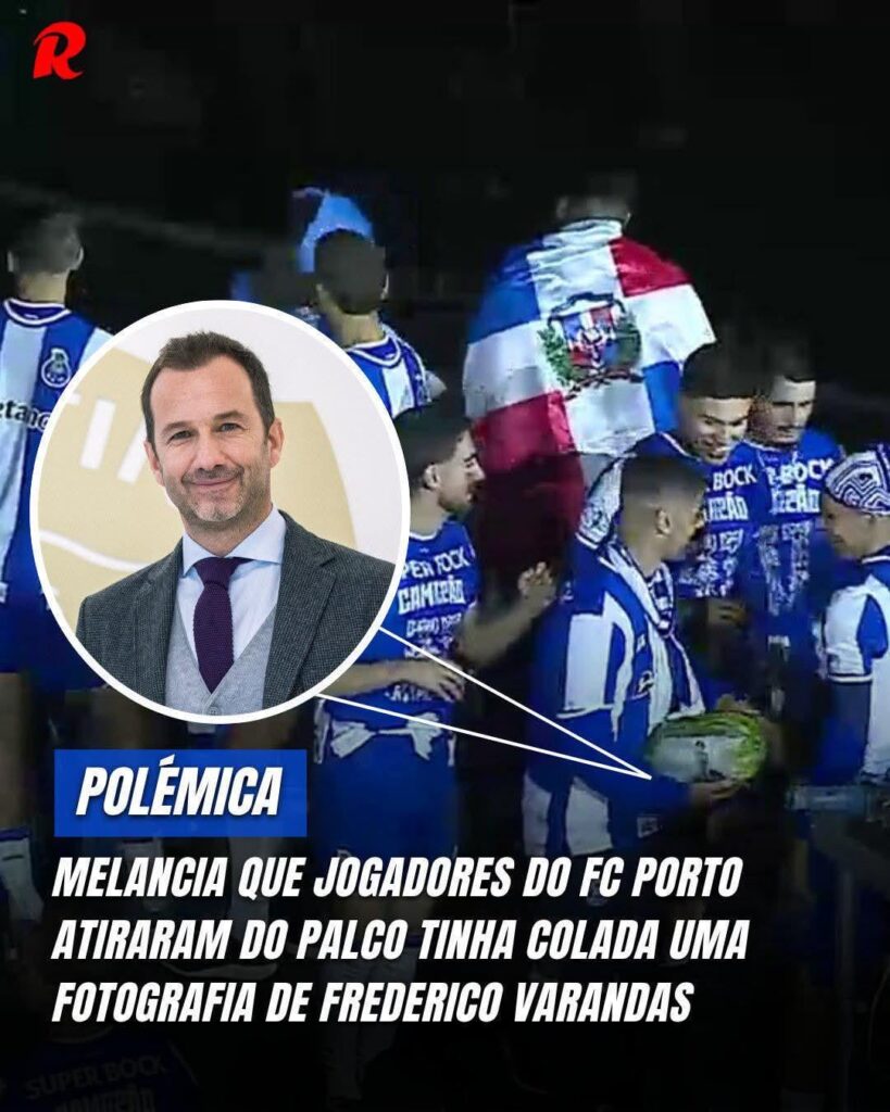Jogadores do Porto no Palco