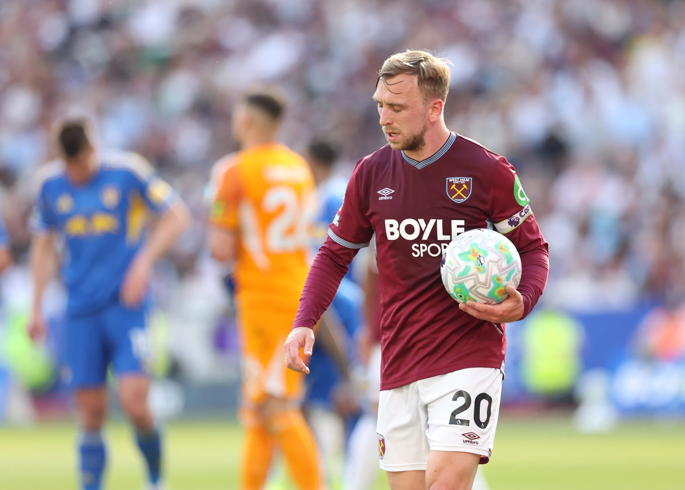 West Ham United's Jarrod Bowen during a Premier League match.