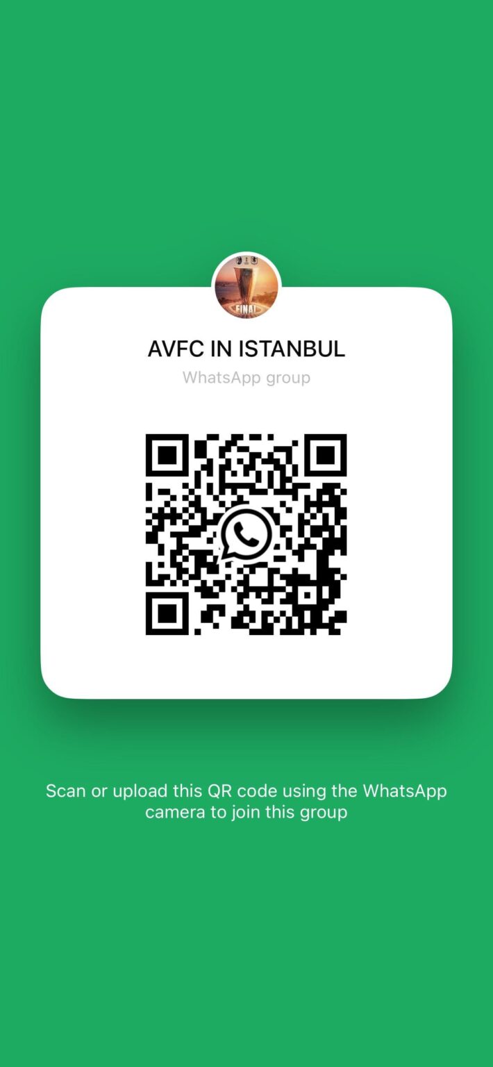 AVFC ISTANBUL WHATSAPP CHAT