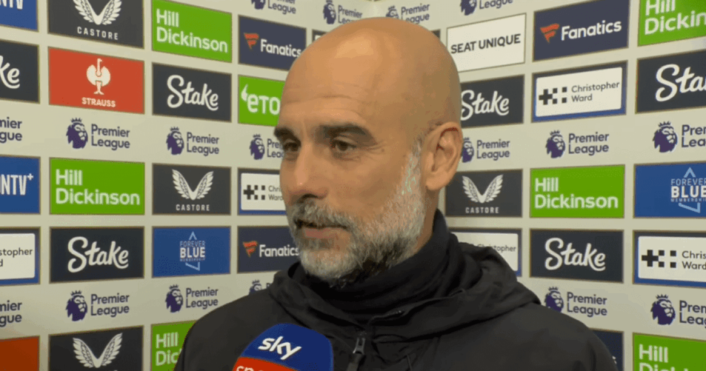 Pep Guardiola sends title message to Arsenal after Man City draw with Everton