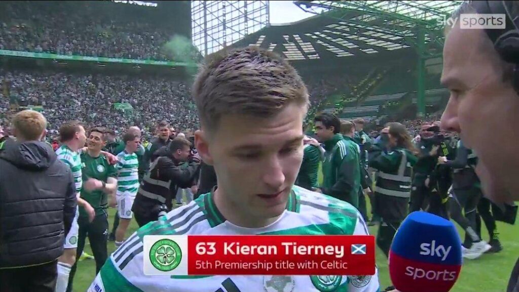 Congrats to Kieran Tierney on winning the Scottish Premier League