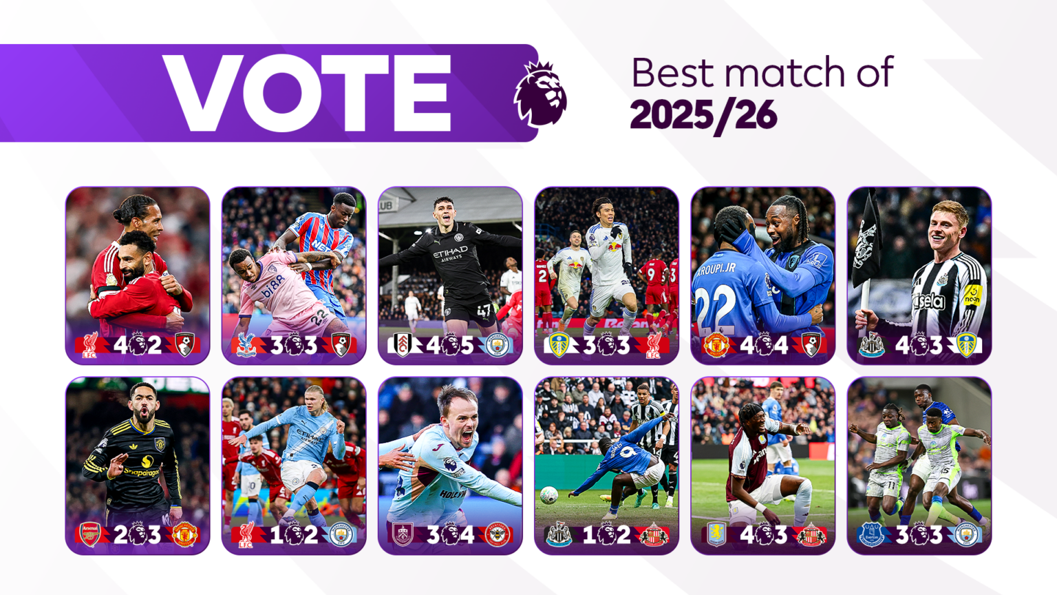 VOTE: Pick the BEST MATCH of the 2025/26 season