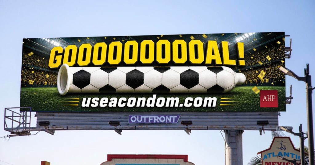 AHF launches World Cup-themed condom billboard campaign ahead of FIFA 2026 AHF launches World Cup-themed condom billboard campaign ahead of FIFA 2026