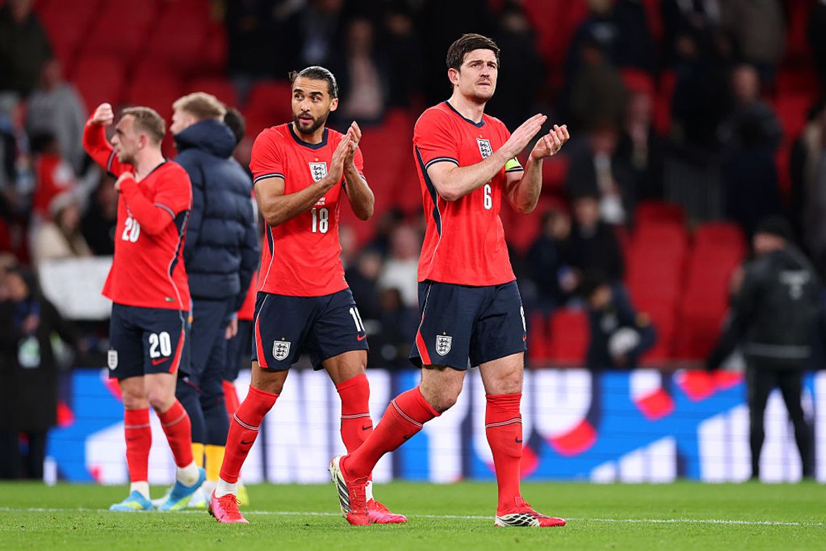 Dominic Calvert-Lewin and Harry Maguire
