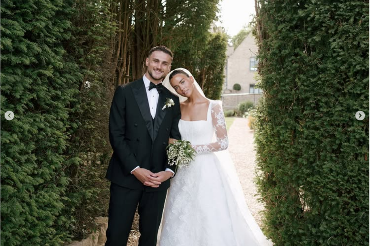 Leah Keane and Taylor Harwood-Bellis have tied the knot