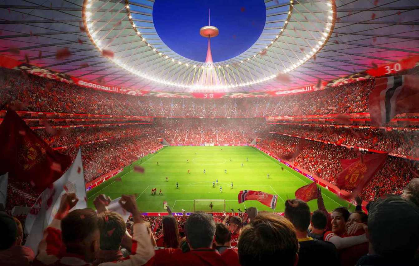 Details of the Old Trafford regeneration plan are set to be presented on July 9, with Manchester United’s new stadium potentially becoming the largest football stadium in England.