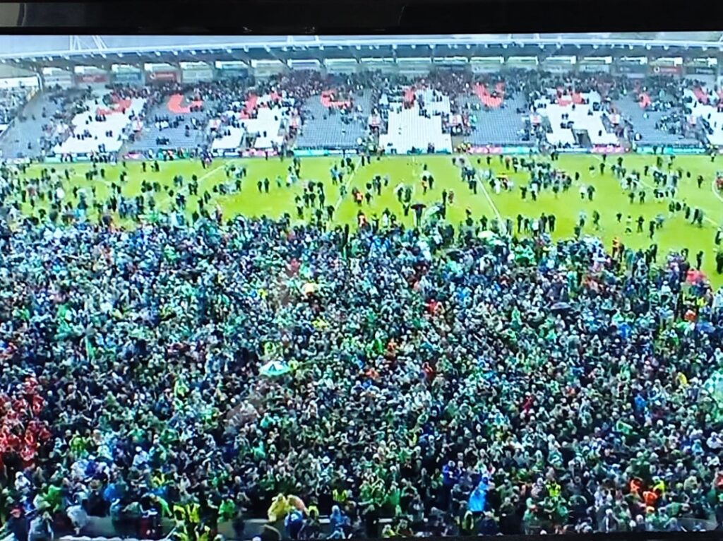 Just a few on the pitch today, after a close fought Munster final!