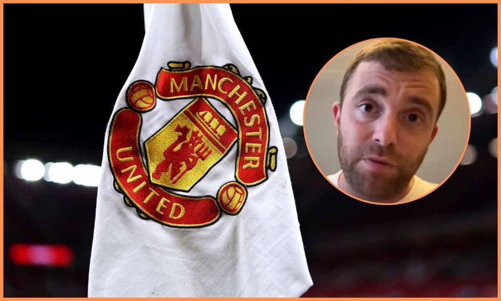 Man United make enquiry for Crysencio Summerville Fabrizio Romano and Man United logo on corner flag