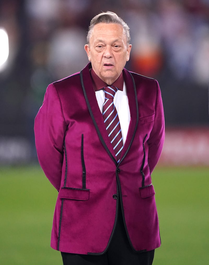 David Sullivan stood down from West Ham’s board on Saturday