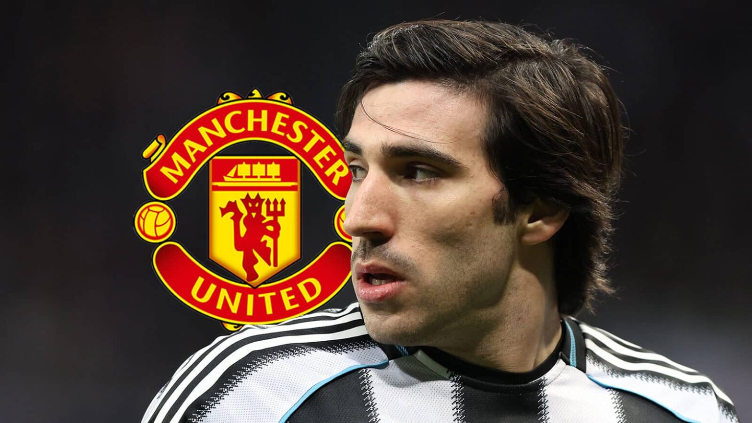 Man Utd: INEOS to match Sandro Tonali valuation and Newcastle ‘expect’ to sell Newcastle's Sandro Tonali next to the Manchester United badge