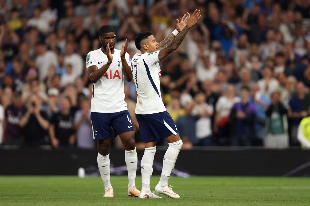 Savio scored his first Tottenham goal against Charlton