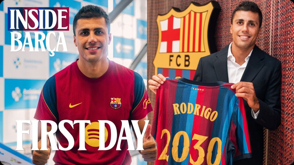 💥RODRI HERNÁNDEZ: HIS FIRST DAY AT FC BARCELONA 🔵🔴💥