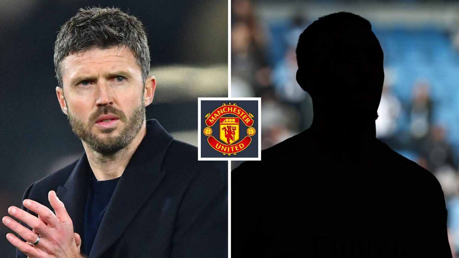 Michael Carrick alongside a mystery player.