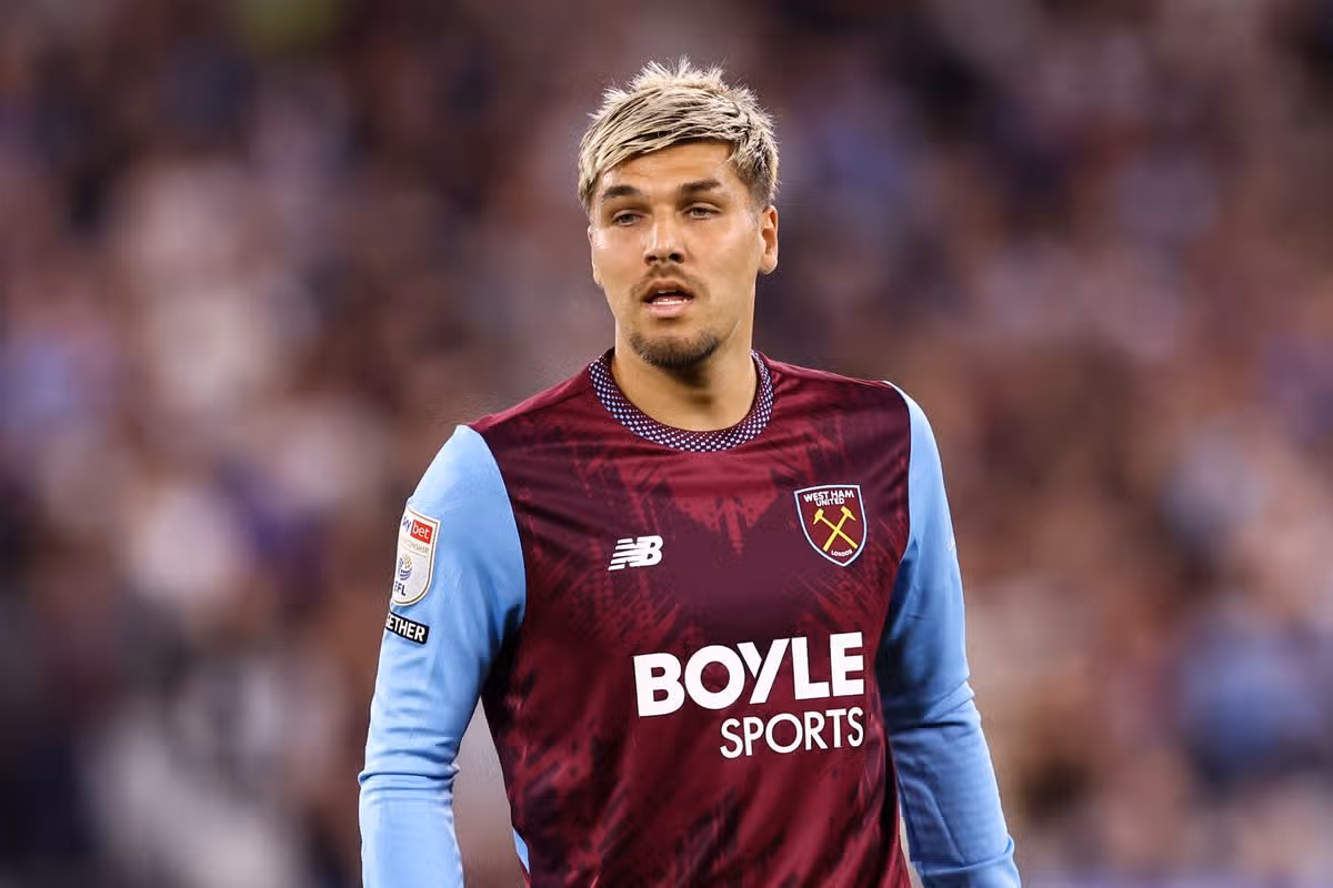 Joel Piroe during the Sky Bet Championship 2026/27 match between West Ham United and Wolverhampton Wanderers. 