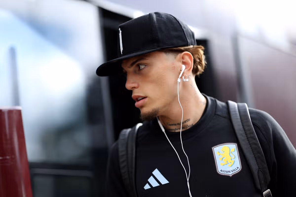 Alejandro Garnacho before the Premier League 2026/27 match between Hull City and Aston Villa FC .