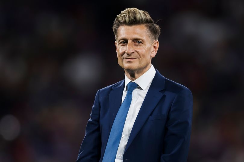 RED BULL ARENA, LEIPZIG, GERMANY - 2026/05/27: Steve Parish, chairman of Crystal Palace FC, looks on during the award ceremony following the UEFA Conference League 2025/26 final football match between Crystal Palace FC and Rayo Vallecano de Madrid. Crystal Palace FC won 1-0 over Rayo Vallecano de Madrid. (Photo by Nicolò Campo/LightRocket via Getty Images)