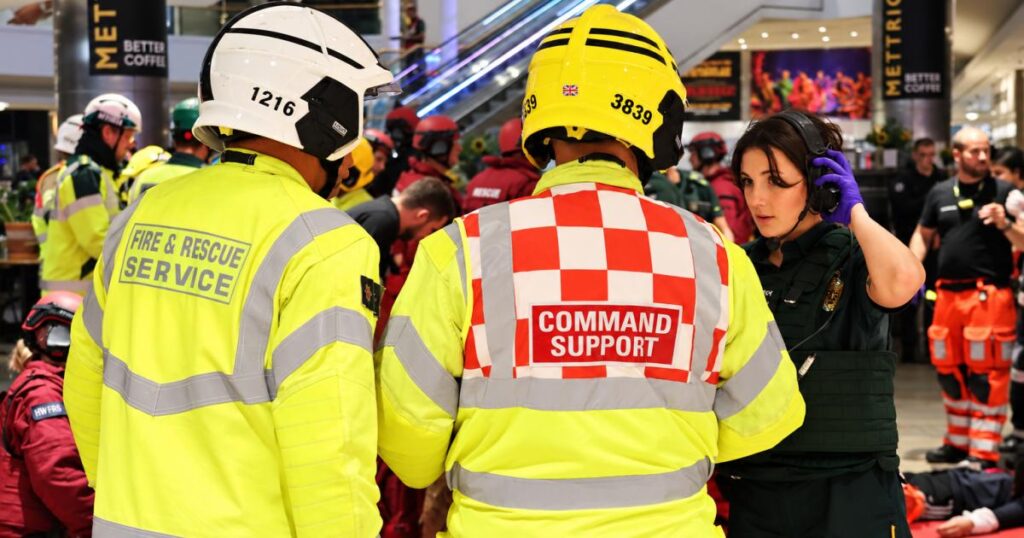 Southampton firefighters stage major drill at Westquay Southampton firefighters stage major drill at Westquay