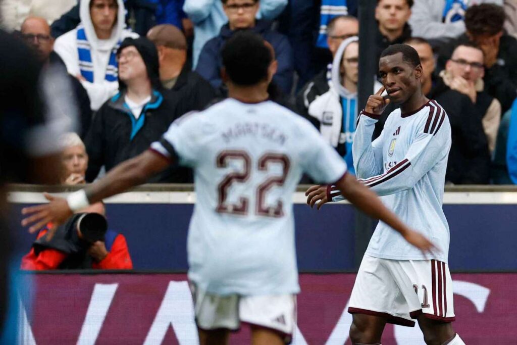 Aston Villa hang on to beat Club Brugge in Champions League Aston Villa hang on to beat Club Brugge in Champions League