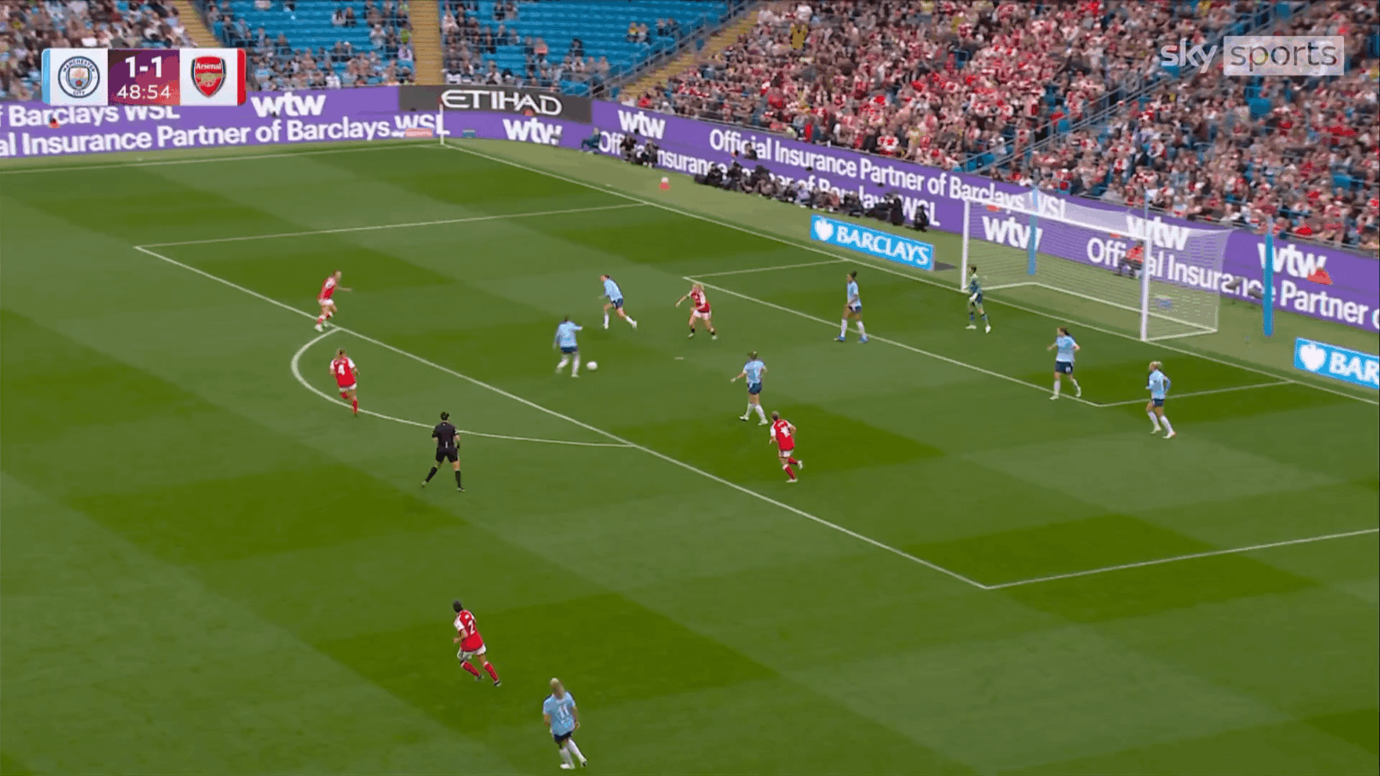 Manchester City 1 - 2 Arsenal - Alessia Russo 49'