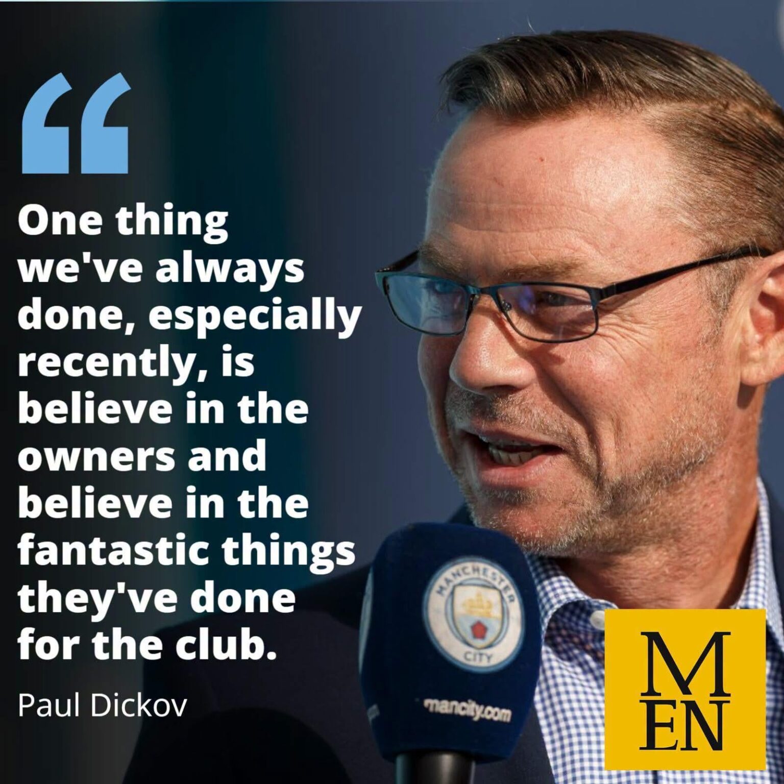 Paul Dickov has a history of rescuing Man City from dire situations. His injury-time equaliser inspired the 1999 comeback against Gillingham that lifted City out of League One; the same division Pep Guardiola said he’d call Dickov about if the charges sent the club back there.