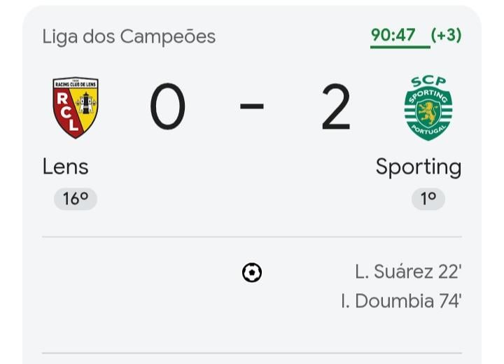 Sporting mostra ao P$G como vencer o Lens